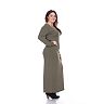 Plus Size White Mark Solid Maxi Dress