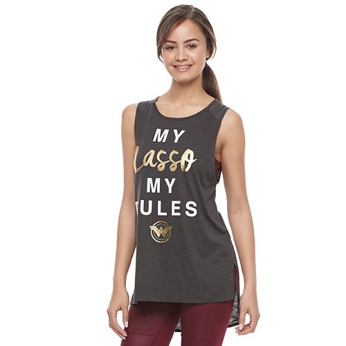 Juniors' Her Universe Wonder Woman My Lasso Graphic Tank by DC Comics
