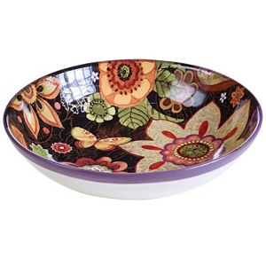 Certified International Paisley Floral 13-in. Pasta Bowl
