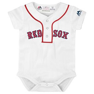 Baby Majestic Boston Red Sox Cool Base Replica Jersey Bodysuit