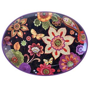 Certified International Paisley Floral 12-in. Oval Platter