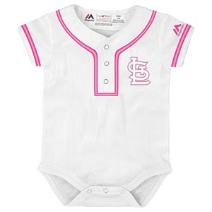 Baby Majestic St. Louis Cardinals Cool Base Replica Jersey Bodysuit
