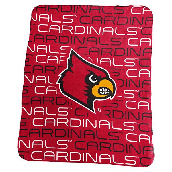 University of Louisville Cardinals Rebel Series Raschel 60x80 Throw/Blanket