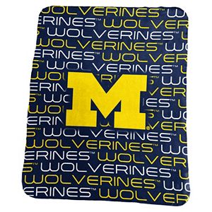 Logo Brand Michigan Wolverines Classic Fleece Blanket