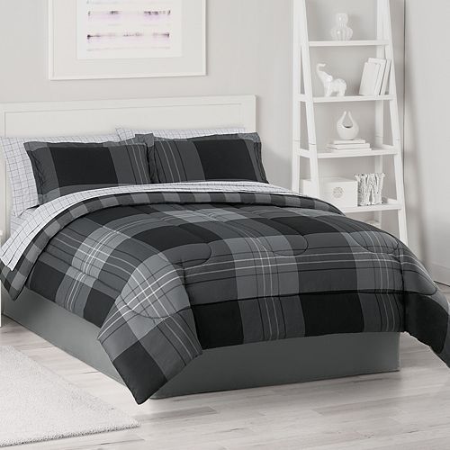 The Big One Plaid Reversible Comforter Set With Sheets