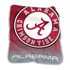 Logo Brand Alabama Crimson Tide Raschel Throw Blanket