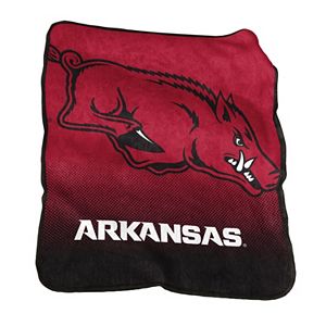 Logo Brand Arkansas Razorbacks Raschel Throw Blanket