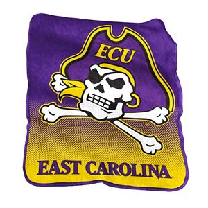 Logo Brand East Carolina Pirates Raschel Throw Blanket