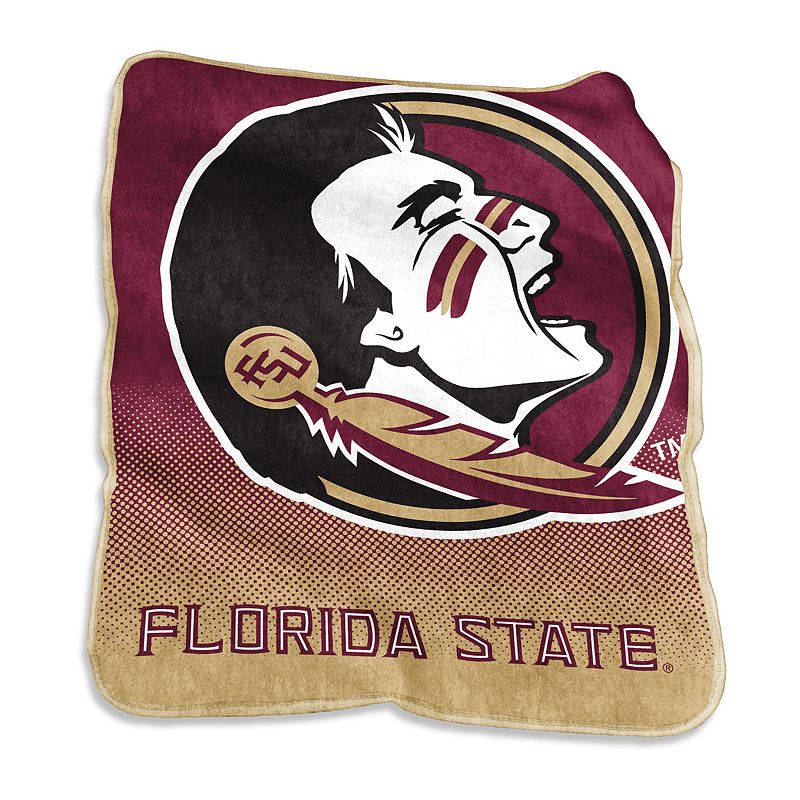 Logo Brand Florida State Seminoles Raschel Throw Blanket, Red