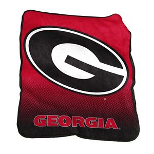Logo Brand Georgia Bulldogs Raschel Throw Blanket
