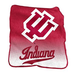Logo Brand Indiana Hoosiers Raschel Throw Blanket