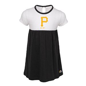 Toddler Girl Majestic Pittsburgh Pirates 7th Inning Dress