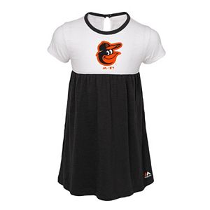 Toddler Girl Majestic Baltimore Orioles 7th Inning Dress