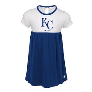 Toddler Girl Majestic Kansas City Royals 7th Inning Dress