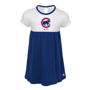 Toddler Girl Majestic Chicago Cubs 7th Inning Dress