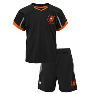 Toddler Majestic Baltimore Orioles Legacy Tee & Shorts Set