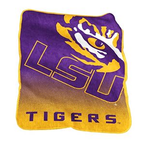 Logo Brand LSU Tigers Raschel Throw Blanket