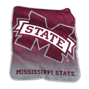 Logo Brand Mississippi State Bulldogs Raschel Throw Blanket
