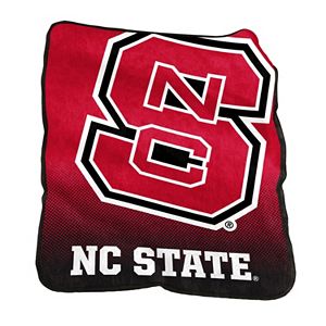 Logo Brand North Carolina State Wolfpack Raschel Throw Blanket