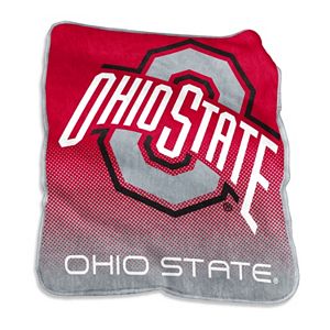 Logo Brand Ohio State Buckeyes Raschel Throw Blanket