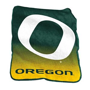 Logo Brand Oregon Ducks Raschel Throw Blanket