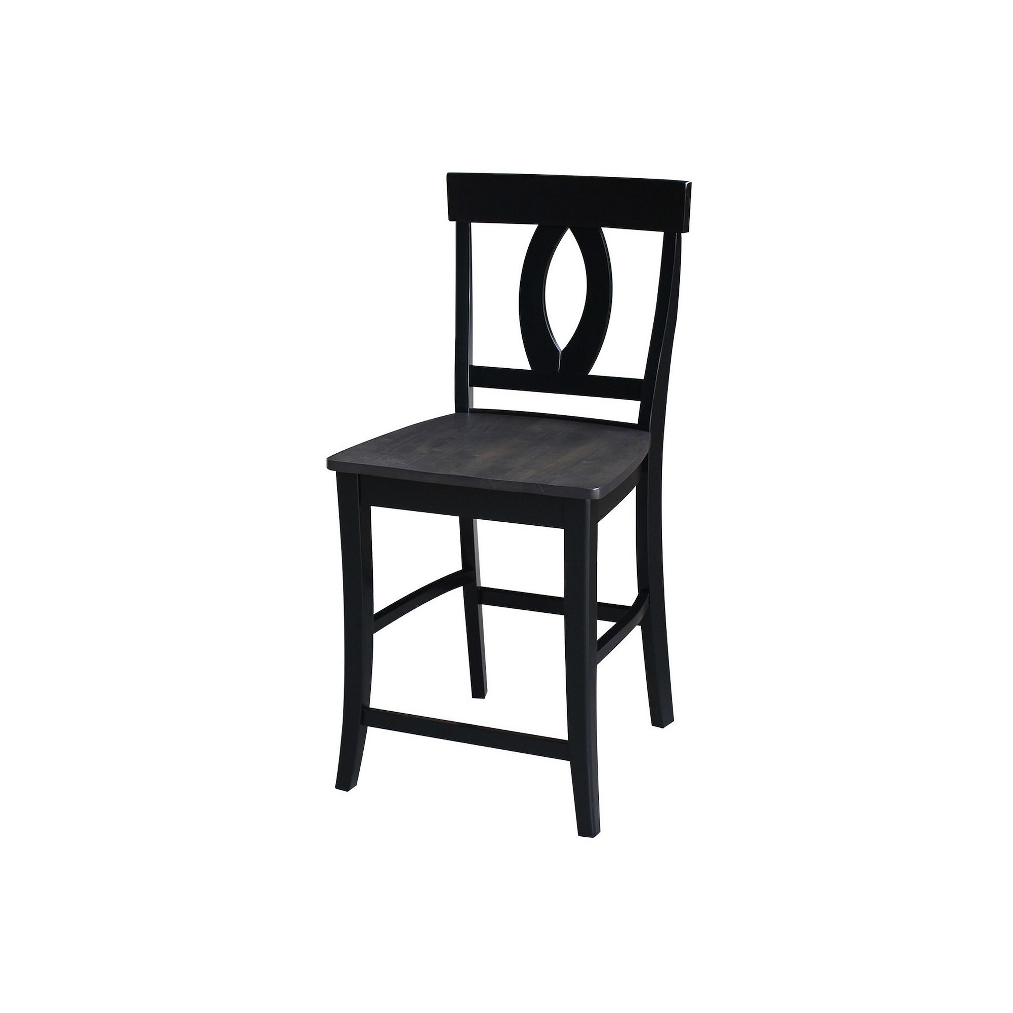 International Concepts Cosmo Wood Counter Stool, Gray