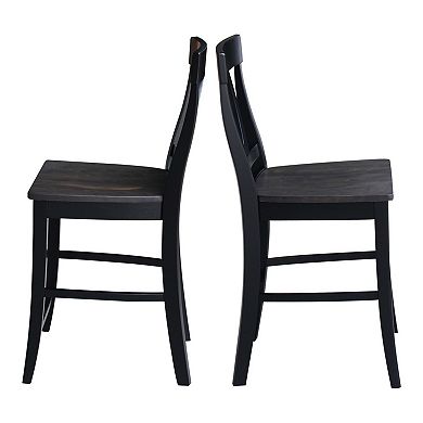 International Concepts Cosmo Wood Counter Stool