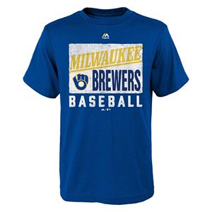 Boys 8-20 Majestic Milwaukee Brewers Out of the Box Tee
