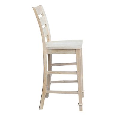 International Concepts Tuscany Ladderback Bar Stool