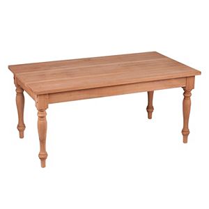Harwich Unfinished Wood Coffee Table