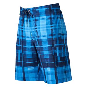 Men's SONOMA Goods for Life™ Plaid Stretch Swim Trunks