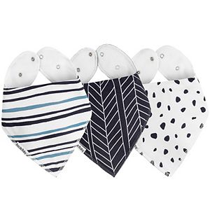 Bazzle Baby 3-pk. Arrows, Dots & Striped Bandana Bib Set