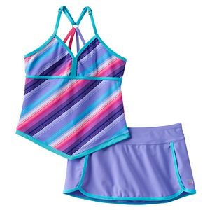 Girls 7-16 Free Country Apron Tankini Swimsuit Set