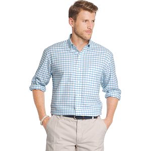 Men's IZOD Newport Classic-Fit Plaid Button-Down Shirt