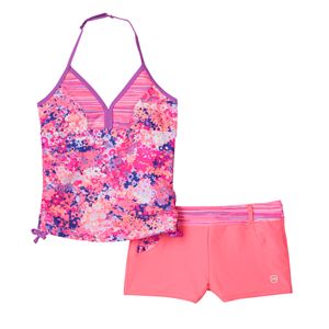 Girls 4-6x Free Country Floral Tankini & Shorts Swimsuit Set