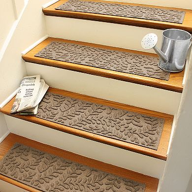 Waterhog Boxwood 4-pack Indoor Outdoor Stair Tread Set
