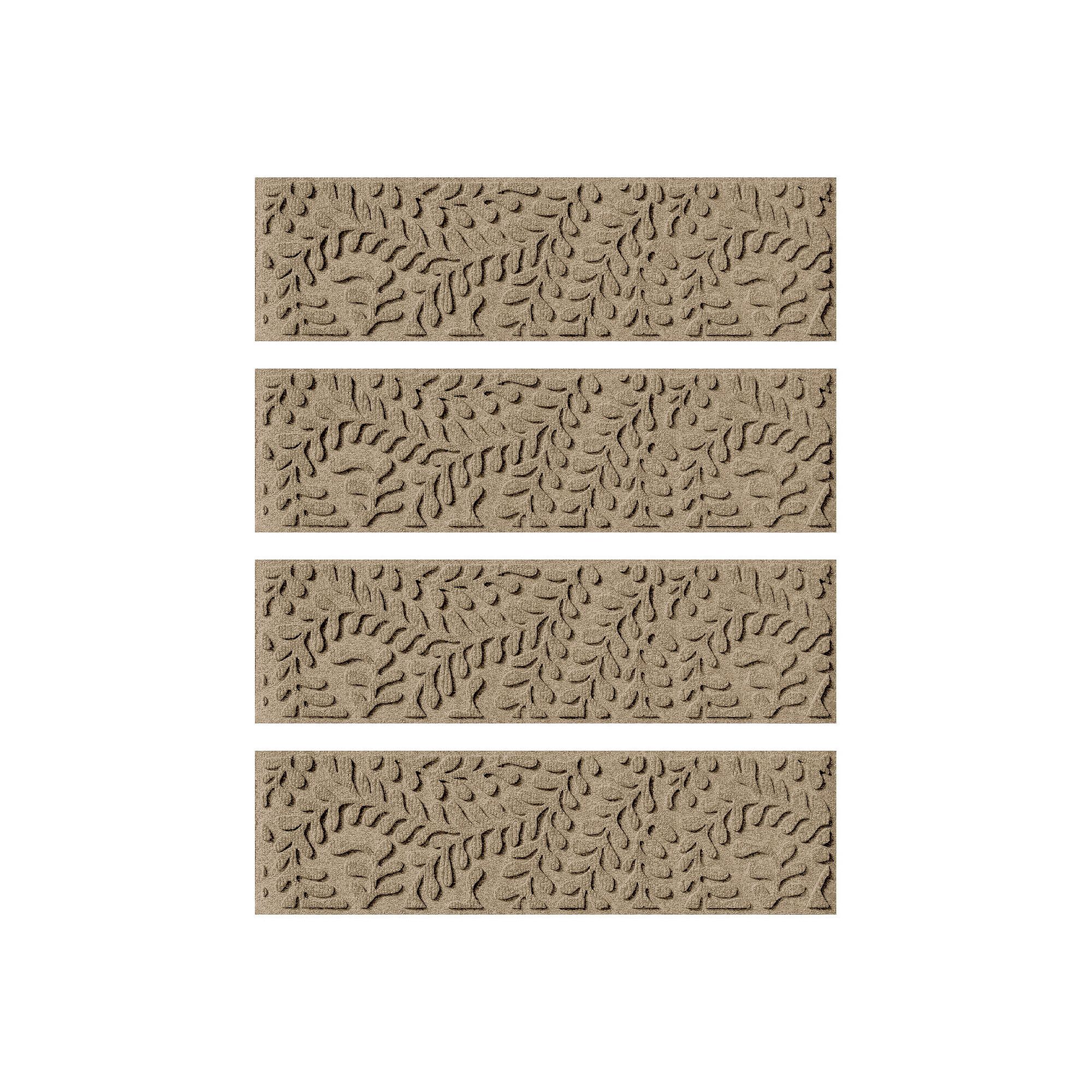 Waterhog Boxwood 4-pack Indoor Outdoor Stair Tread Set, Green
