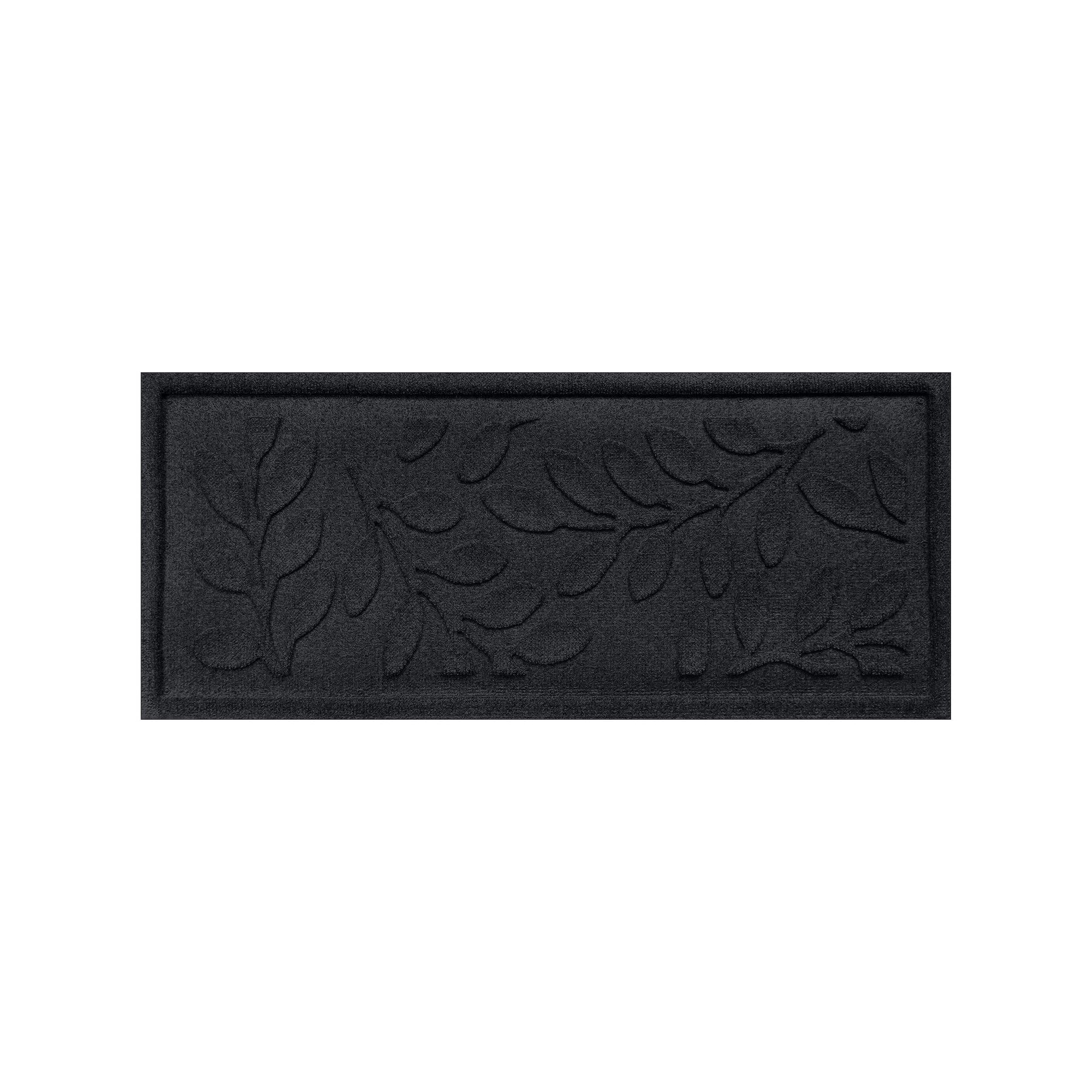 Waterhog Brittany Leaf Indoor Outdoor Boot Tray - 15 x 36, Grey