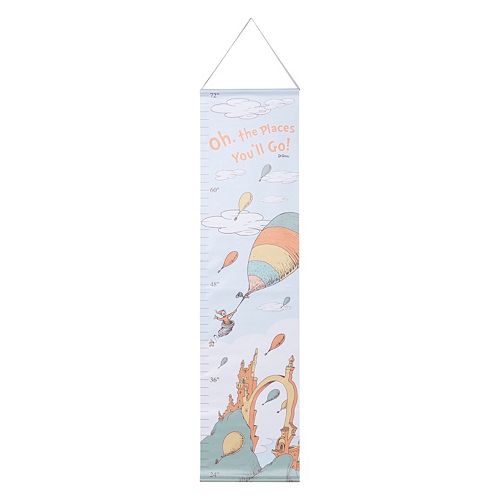 Dr. Seuss Oh, the Places You'll Go! Mint Growth Chart by Trend Lab