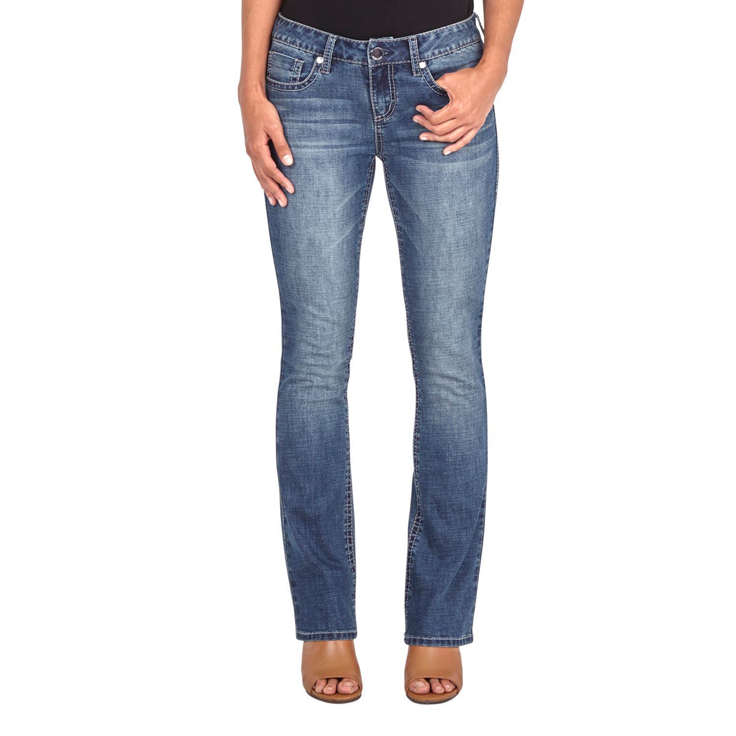 women's embellished bootcut jeans