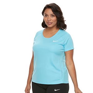 Plus Size Nike Miler Dri-FIT Short Sleeve Top