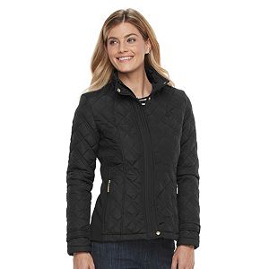 Women's Weathercast Quilted Button-Tab Jacket