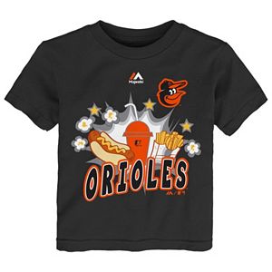 Toddler Majestic Baltimore Orioles Hotdog & Fries Tee