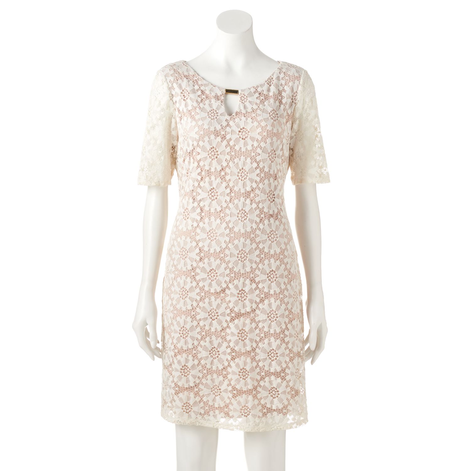 women's lace shift dress