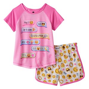 Girls 4-12 Texting Conversation Pajama Set