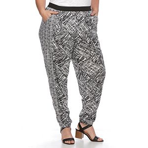 Plus Size French Laundry Printed Soft Pants