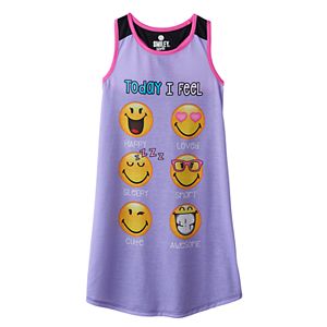 Girls 4-12 Emoji Face 