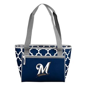Logo Brand Milwaukee Brewers 16-Can Quatrefoil Cooler Tote