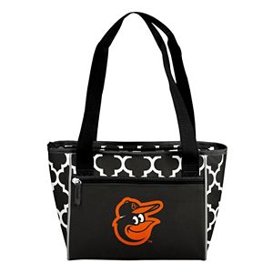 Logo Brand Baltimore Orioles 16-Can Quatrefoil Cooler Tote