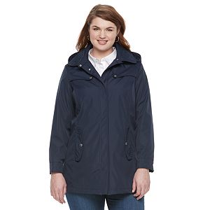 Plus Size Weathercast Hooded Quilted Jacket